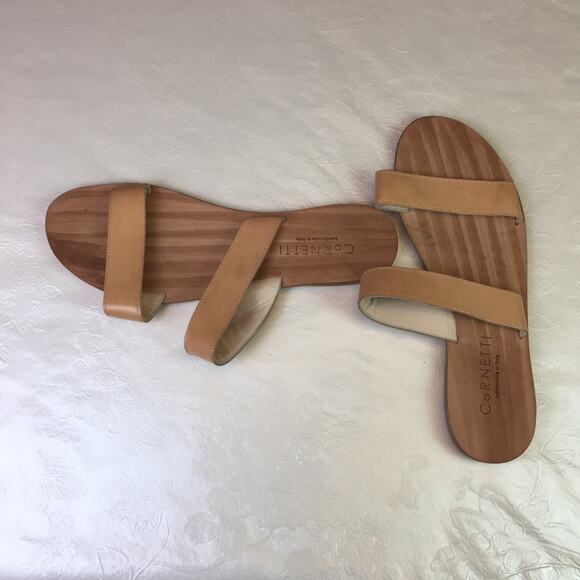 CorNETTI Double Strap Slip On Sandals Brown EU 44 - Picture 4 of 11